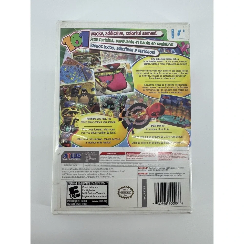 101 In 1 Party Megamix Nintendo Wii Atlus With Manual CIB